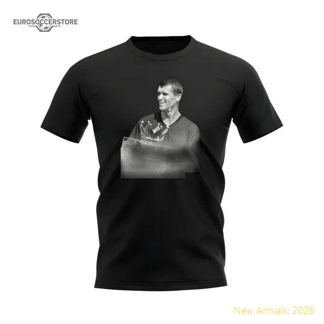 Roy Keane Manchester United Legend T-Shirt (Black)-Football Jersey Hub