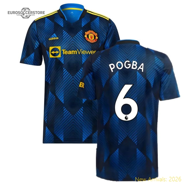 Man Utd 2021-2022 Third Shirt (POGBA 6)-Football Jersey Hub