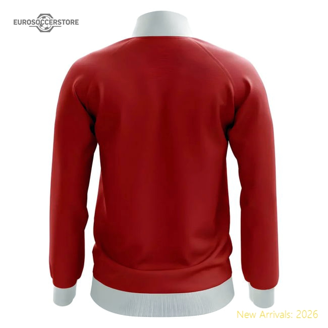 Stuttgart Concept Football Track Jacket (Red)-PitchVibe Kits