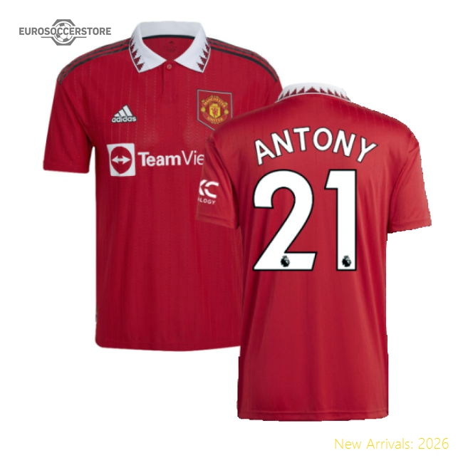 2022-2023 Man Utd Home Shirt (ANTONY 21)-Football Jersey Hub