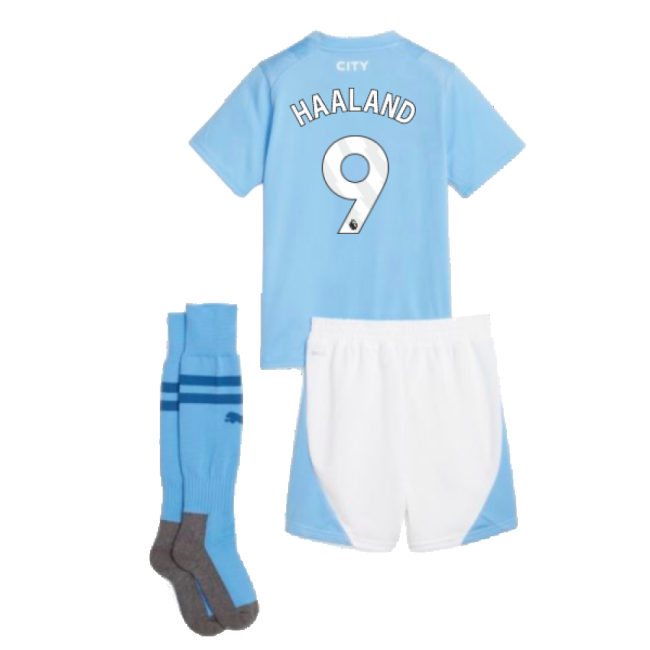 2023-2024 Man City Home Mini Kit (HAALAND 9)-Football Jersey Hub