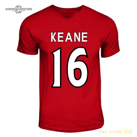 Roy Keane Manchester United Hero T-shirt (red)-Football Jersey Hub
