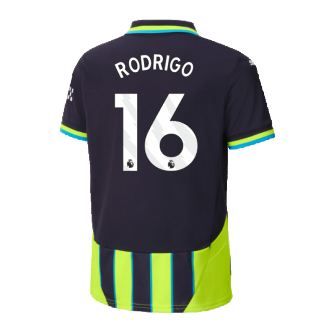 2024-2025 Man City Away Shirt (Kids) (Rodrigo 16)-Football Jersey Hub