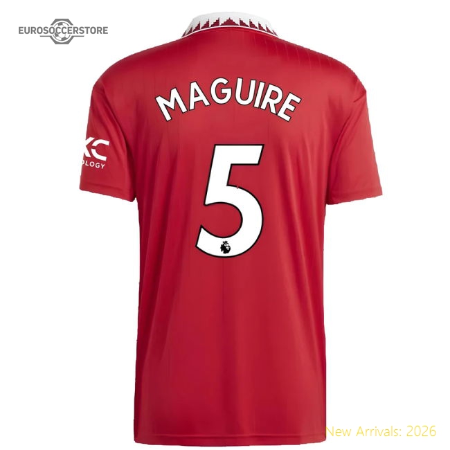 2022-2023 Man Utd Home Shirt (MAGUIRE 5)-Football Jersey Hub