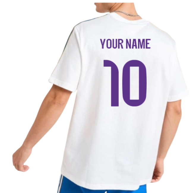 2025-2026 Real Madrid Icon T-Shirt (White) (Your Name)-BuySoccerJersey Hub