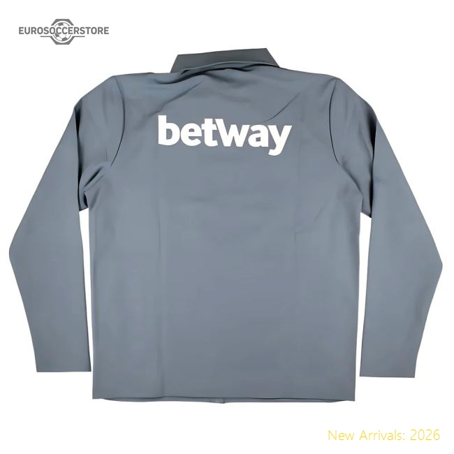 2024-2025 West Ham Presentation Jacket (Flint Stone)-Vantage Point Soccer