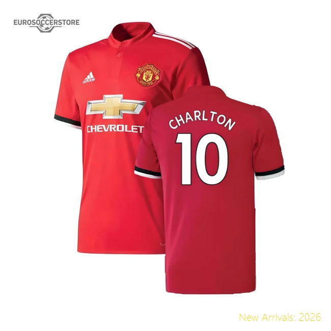 Manchester United 2017-18 Home Shirt ((Excellent) 4-5 Year) (Charlton 10)-Football Jersey Hub