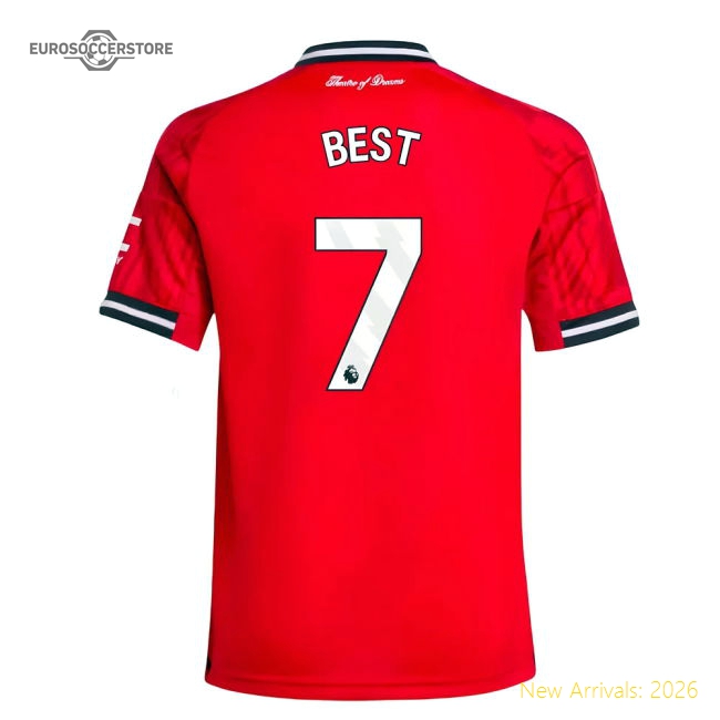 2025-2026 Man Utd Home Shirt (Kids) (Best 7)-Football Jersey Hub