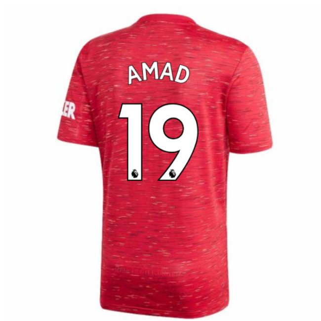 2020-2021 Man Utd Adidas Home Football Shirt (Kids) (Amad 19)-Football Jersey Hub