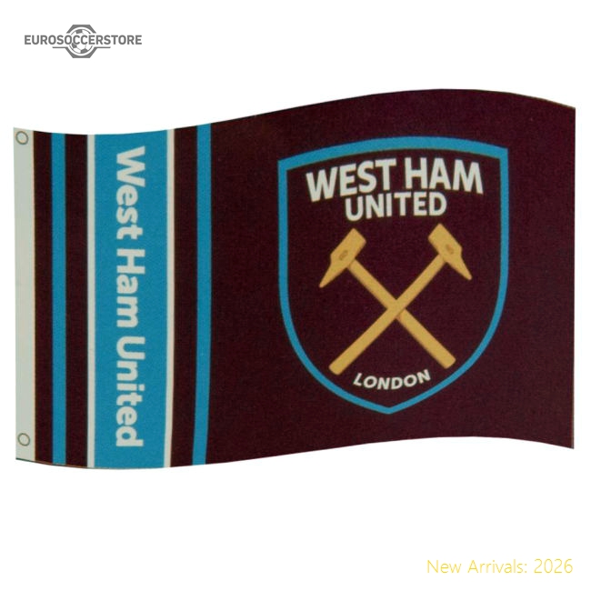 West Ham United FC Wordmark Flag-Vantage Point Soccer