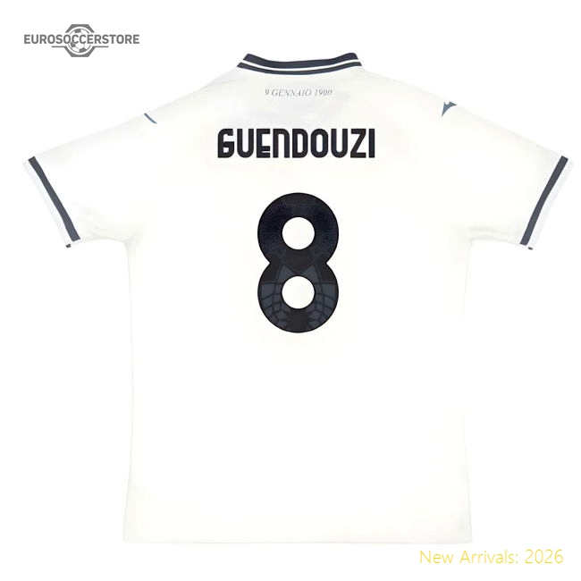 2025-2026 Lazio Away Shirt (Guendouzi 8)-Vantage Point Soccer