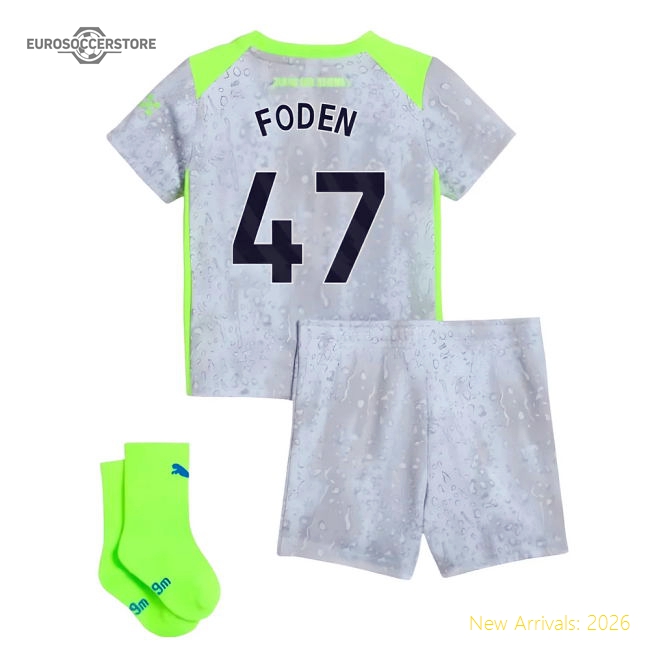 2025-2026 Man City Third Baby Kit (Foden 47)-Football Jersey Hub