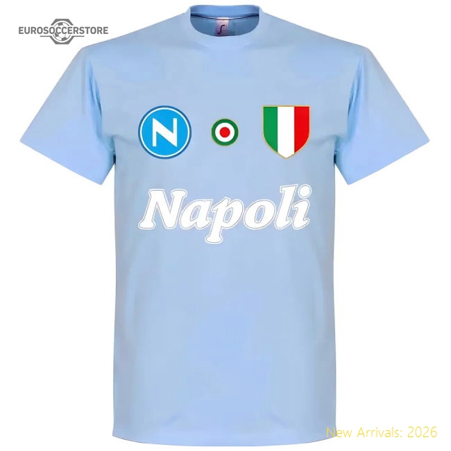 Napoli Maradona 10 Team T-Shirt - Sky-Vantage Point Soccer