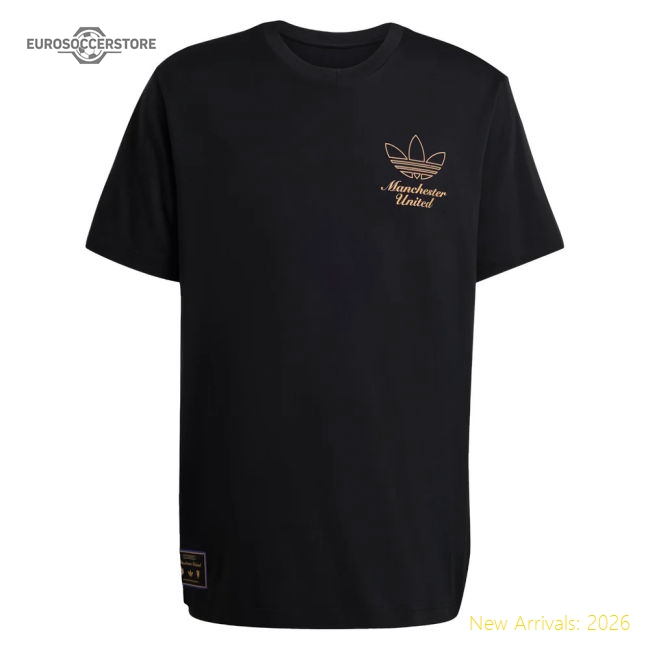 2025-2026 Man Utd Icon Graphic T-shirt (Black)-Football Jersey Hub