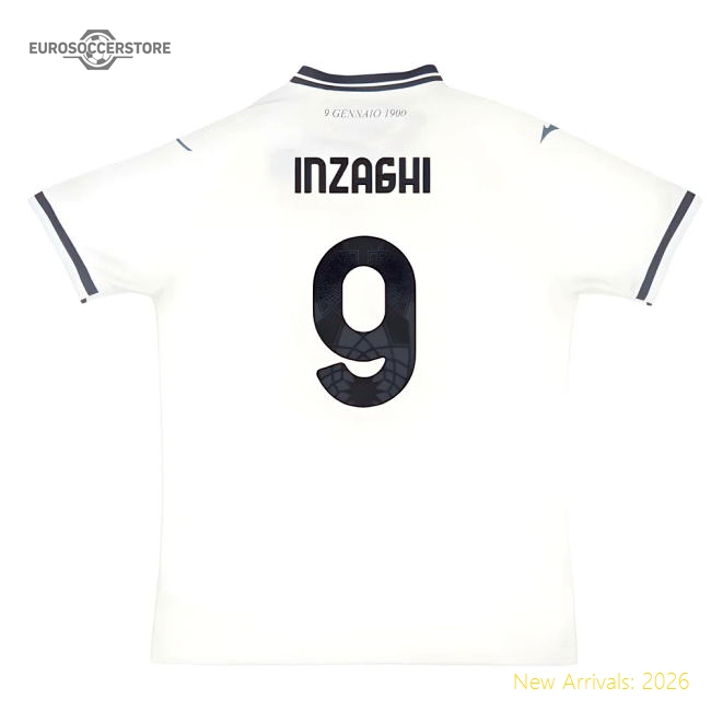 2025-2026 Lazio Away Shirt (Inzaghi 9)-Vantage Point Soccer
