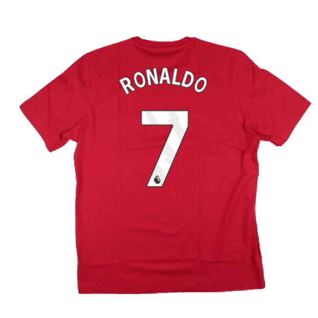 2024-2025 Man Utd DNA Graphic Tee (Red) (Ronaldo 7)-Football Jersey Hub