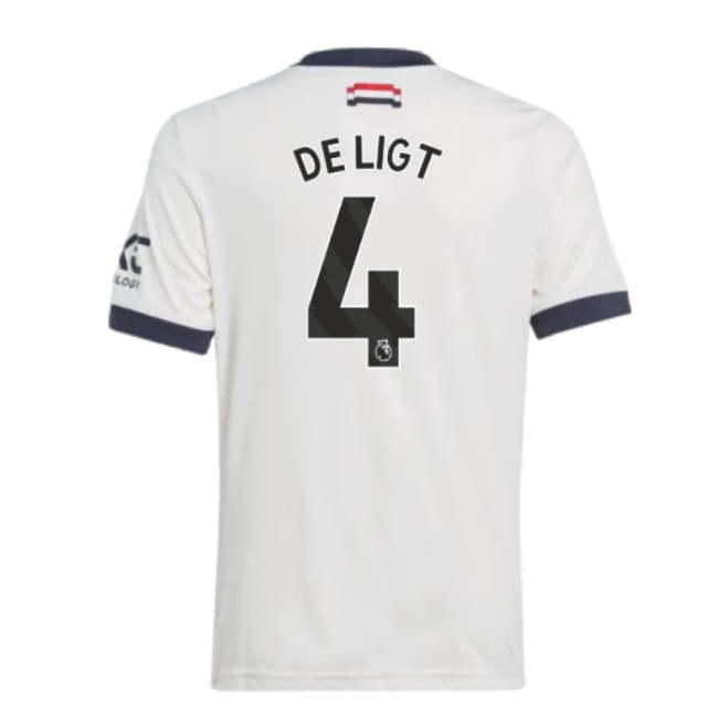 2024-2025 Man Utd Third Shirt (Kids) (De Ligt 4)-Football Jersey Hub