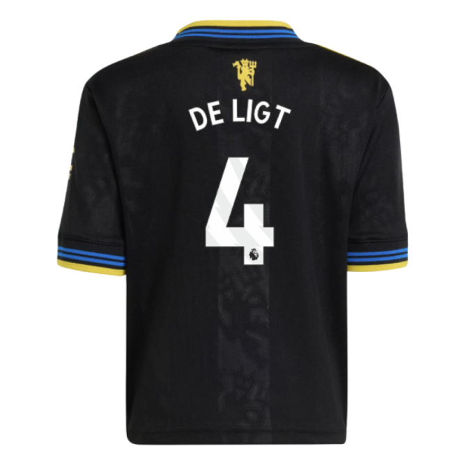 2025-2026 Manchester United Third Mini Kit (De Ligt 4)-Football Jersey Hub
