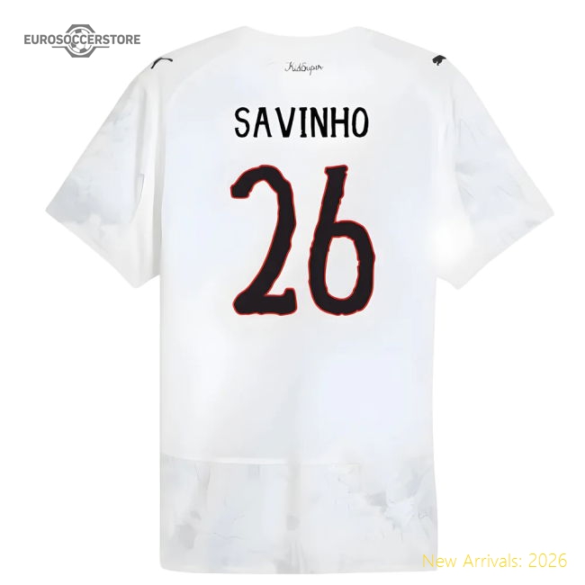 2025-2026 KIDSUPER x Manchester City CWC Authentic Shirt (White) (Savinho 26)-Football Jersey Hub