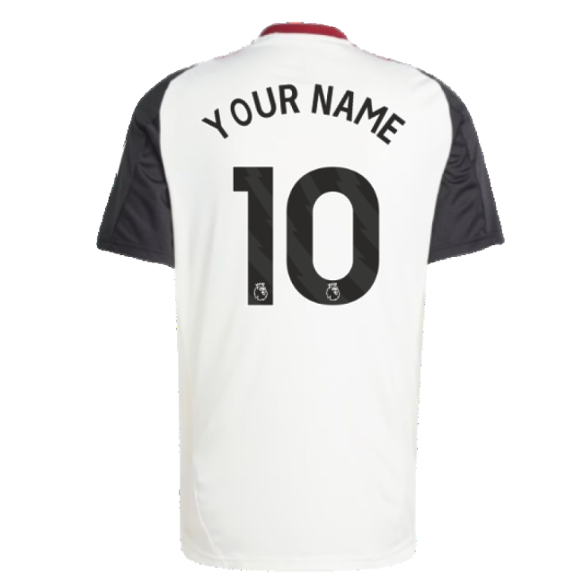 2024-2025 Man Utd Training Jersey (Off White) (Your Name)-Football Jersey Hub