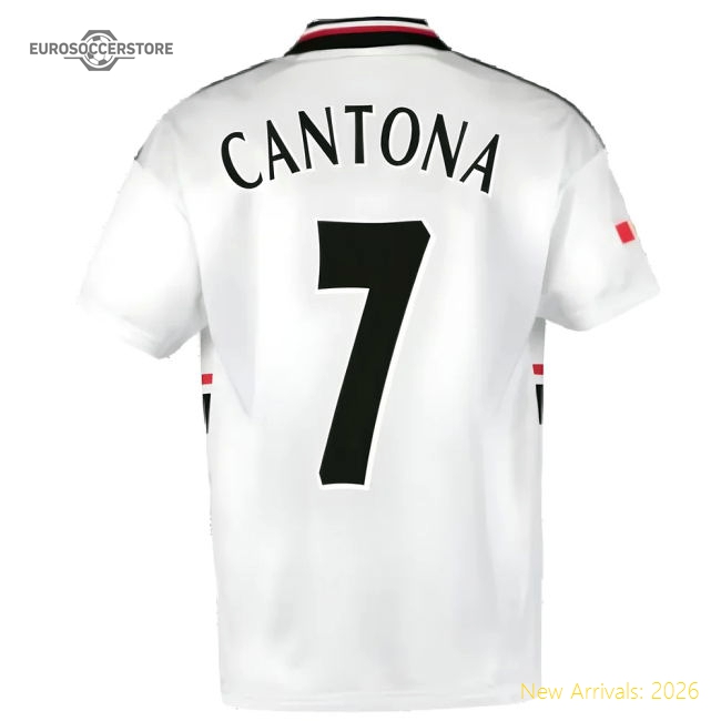 1999 Manchester United Away Football Shirt (CANTONA 7)-Football Jersey Hub