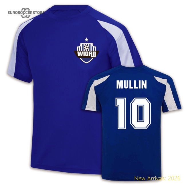 Paul Mullin Wigan Sport Training Jersey (Blue)-Vantage Point Soccer