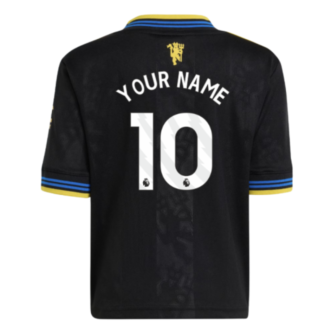 2025-2026 Manchester United Third Mini Kit (Your Name)-Football Jersey Hub