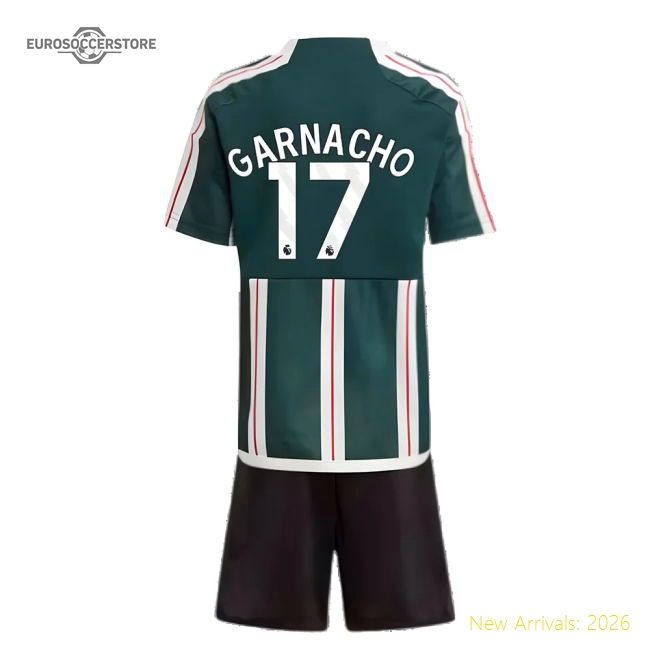 2023-2024 Man Utd Away Mini Kit (Garnacho 17)-Football Jersey Hub