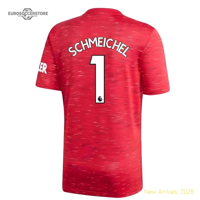 2020-2021 Man Utd Adidas Home Football Shirt (Kids) (SCHMEICHEL 1)-Football Jersey Hub