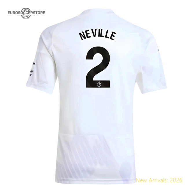 2025-2026 Man Utd Away Shirt (Kids) (Neville 2)-Football Jersey Hub