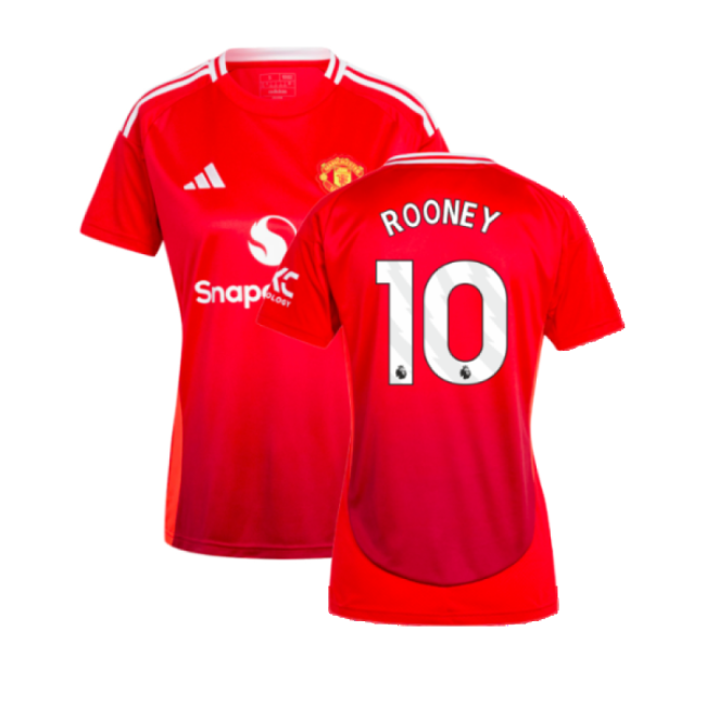 2024-2025 Man Utd Home Shirt (Womens) (Rooney 10)-Football Jersey Hub