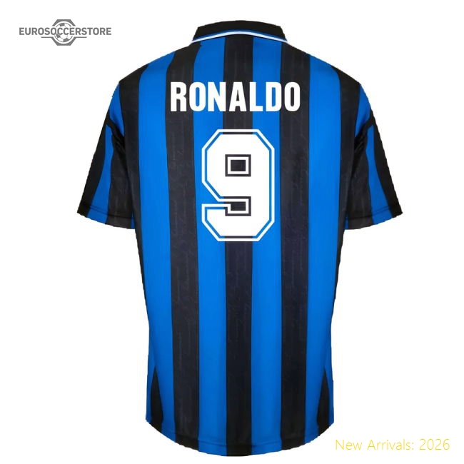1996 Inter Milan Home Shirt (RONALDO 9)-Football Shirts Shop