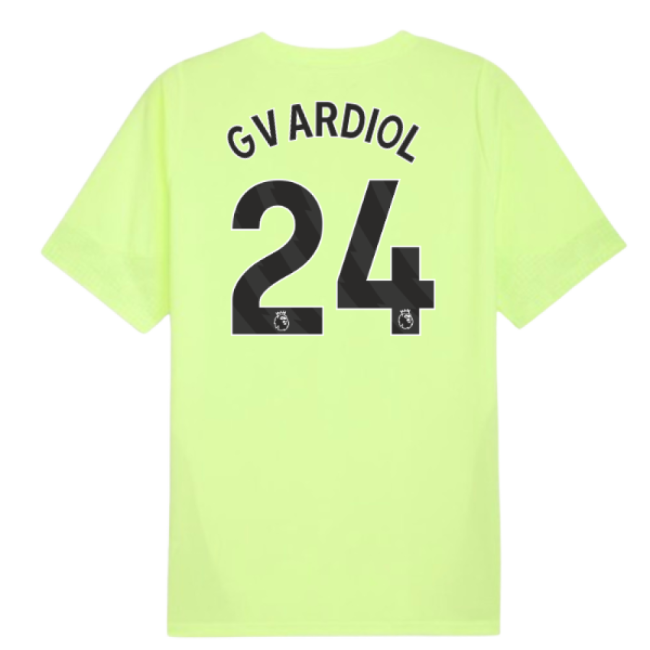 2025-2026 Man City Training Jersey (Fizzy Apple) (Gvardiol 24)-Football Shirts Shop
