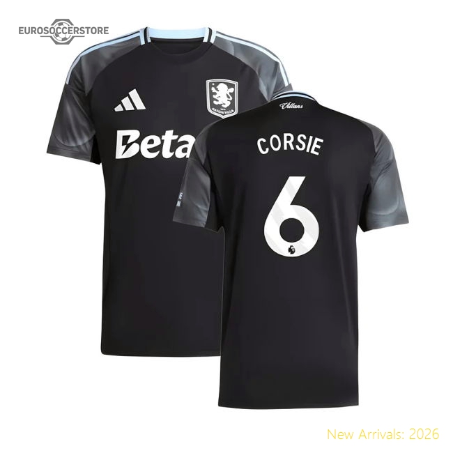 2025-2026 Aston Villa Away Shirt (Corsie 6)-PitchVibe Kits