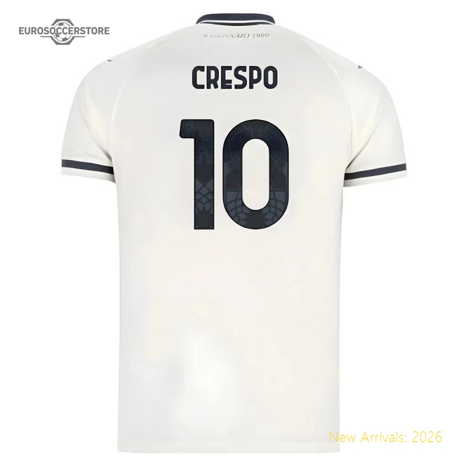 2025-2026 Lazio Away Shirt - Kids (Crespo 10)-Vantage Point Soccer