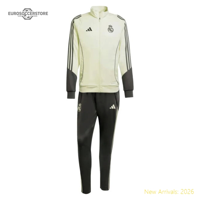 2025-2026 Real Madrid Tracksuit (Almost Lime)-BuySoccerJersey Hub