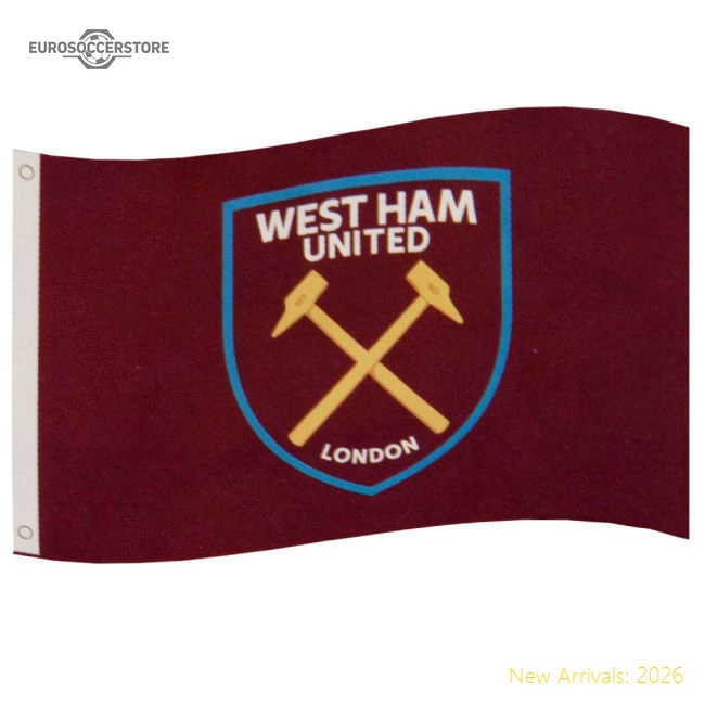 West Ham United FC Core Crest Flag-Vantage Point Soccer