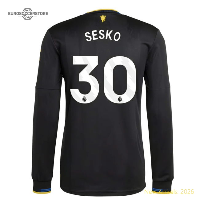 2025-2026 Man Utd Authentic Long Sleeve Third Shirt (Sesko 30)-Football Jersey Hub