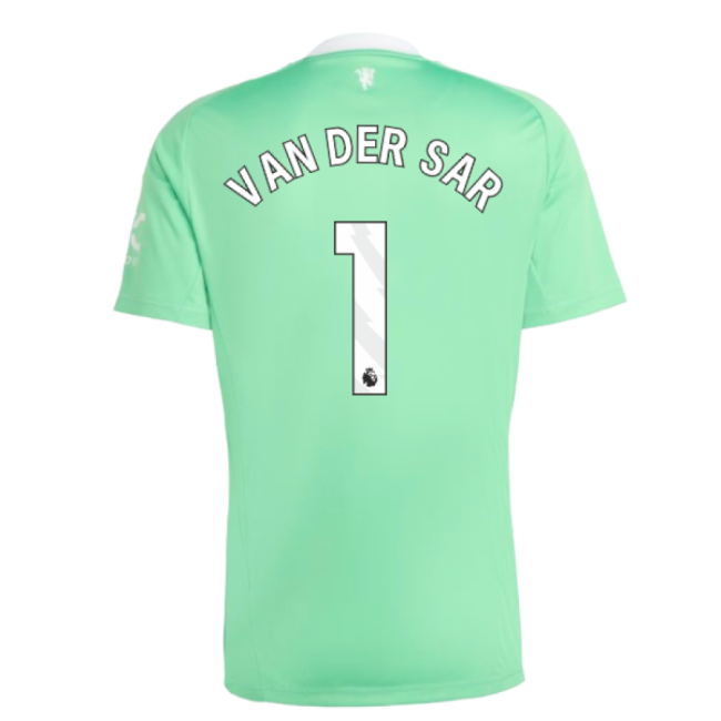 2025-2026 Man Utd Third Goalkeeper Shirt (Green) (Van Der Sar 1)-Football Jersey Hub
