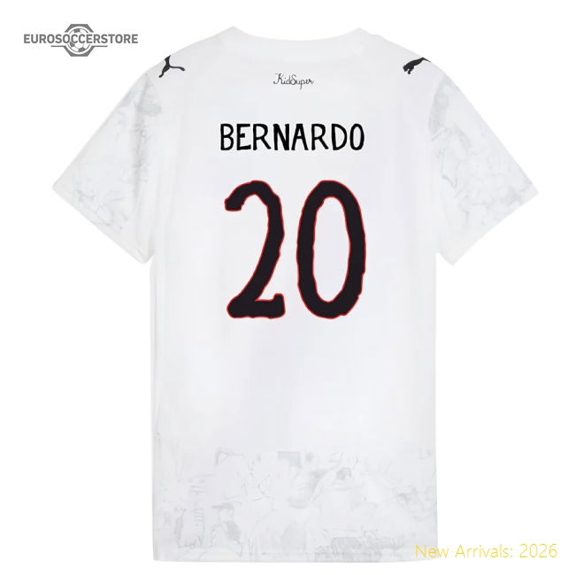 2025-2026 KIDSUPER x Manchester City CWC Shirt (White) - Womens (Bernardo 20)-Football Shirts Shop
