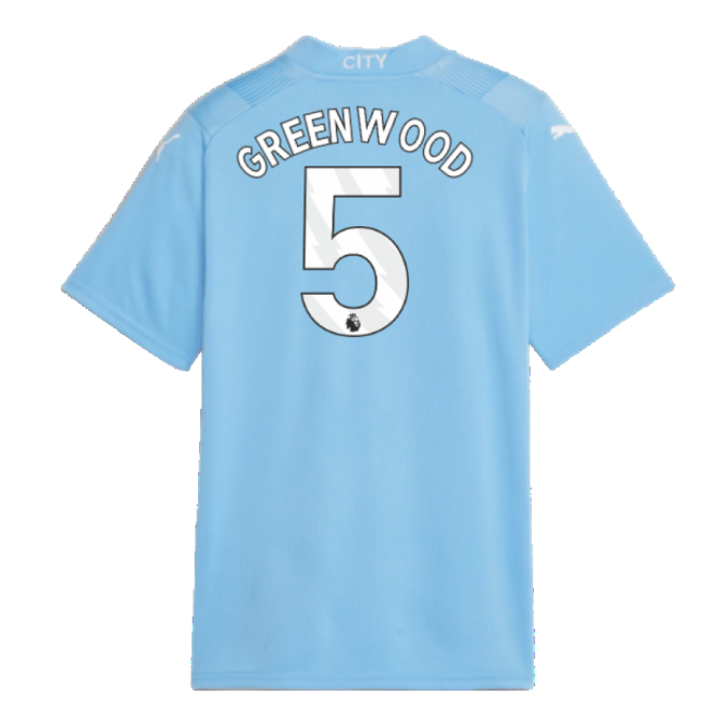 2023-2024 Man City Home Shirt (Kids) (Greenwood 5)-Football Shirts Shop