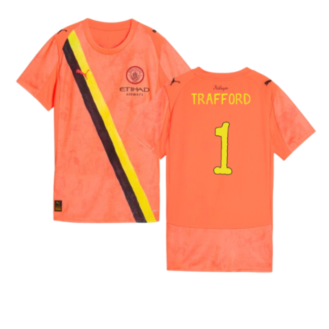 2025-2026 Manchester City CWC Goalkeeper Shirt (Neon Sun) - Womens (Trafford 1)-Football Shirts Shop