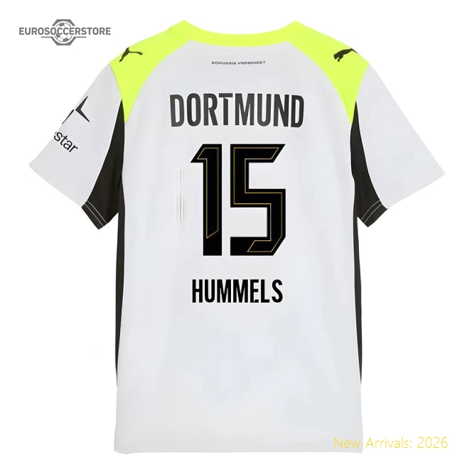2025-2026 Borussia Dortmund Away Shirt (Kids) (Hummels 15)-Football Jersey Hub