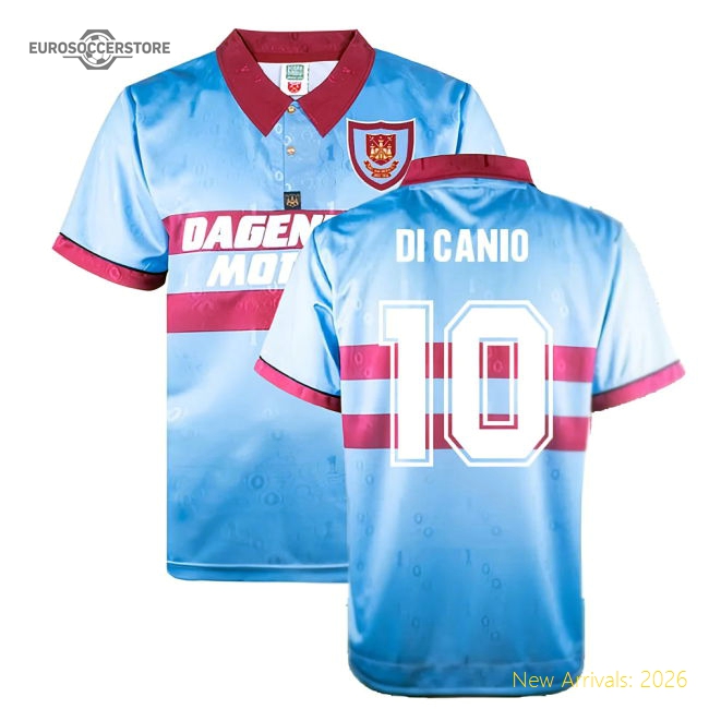 1995-1996 West Ham Away Retro Shirt (DI CANIO 10)-Vantage Point Soccer