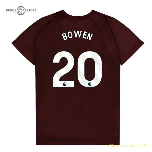 West Ham United Poly T-Shirt (Claret/Blue) - Kids (Bowen 20)-Vantage Point Soccer