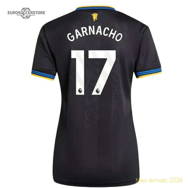 2025-2026 Man Utd Authentic Third Shirt (Womens) (Garnacho 17)-Football Jersey Hub