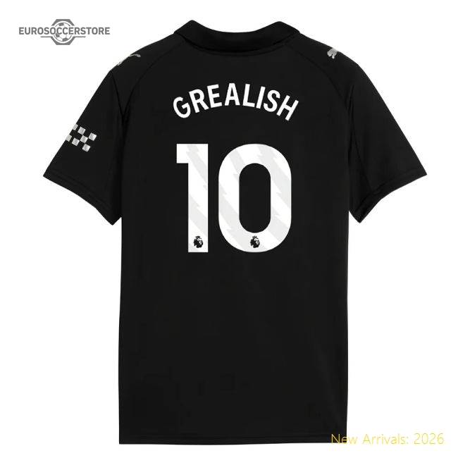 2025-2026 Man City Away Mini Kit (Grealish 10)-Football Jersey Hub