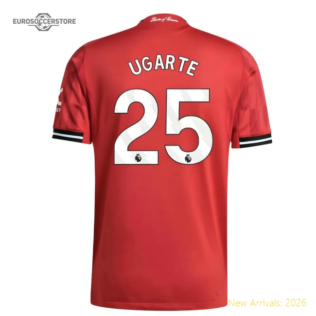 2025-2026 Man Utd Authentic Home Shirt (Ugarte 25)-Football Jersey Hub