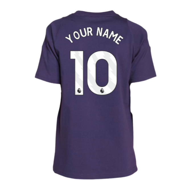 2025-2026 Man Utd Training Tee (Aurora Plum) - Kids (Your Name)-Football Jersey Hub