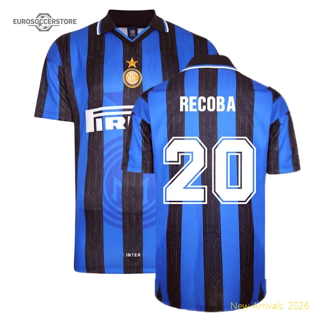 1998 Inter Milan Score Draw Home Shirt (RECOBA 20)-Football Shirts Shop